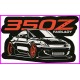 Nissan 350Z Fairlady Z Initial D Keychain Portachiavi JDM Acrylic